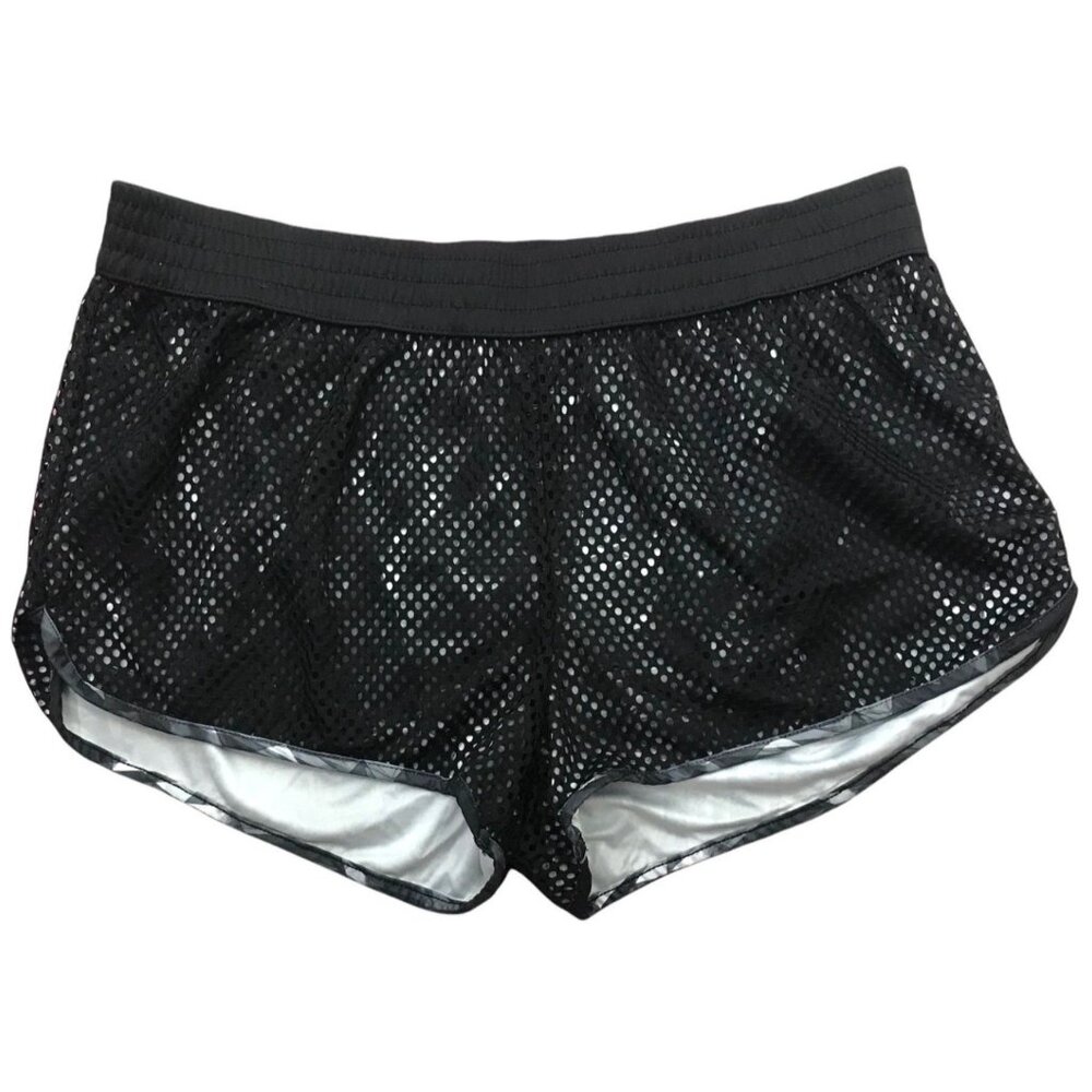 Champion Mesh Running Shorts XXL Plus Training Athletic Black Elastic Solid